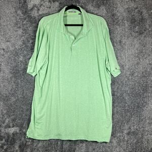 Tasc Performance Polo Shirt Mens 2XL Green Lightweight Golf Bamboo Blend Casual